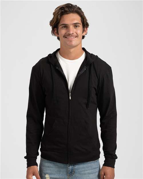 Beach Full-Zip Hooded Long Sleeve T-Shirt