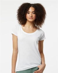 Women's Poly-Rich Scoop Neck T-Shirt