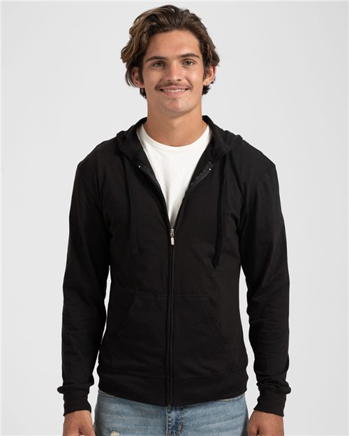 Beach Full-Zip Hooded Long Sleeve T-Shirt