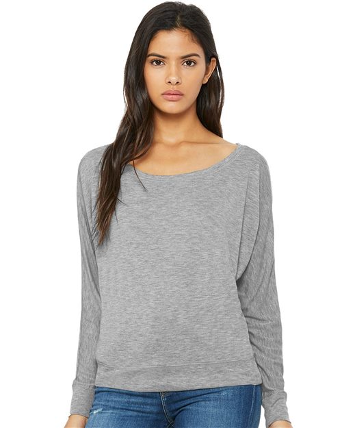 Women’s Flowy Off Shoulder Long Sleeve Tee