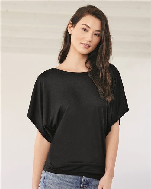 Women’s Flowy Draped Dolman Tee