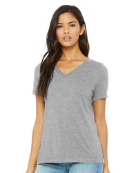 Women's Relaxed Heather CVC V-Neck Tee