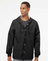 Water-Resistant Hooded Windbreaker