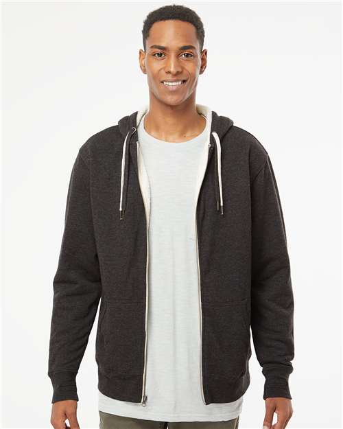 Sherpa-Lined Hooded Sweatshirt