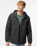 Water-Resistant Hooded Windbreaker