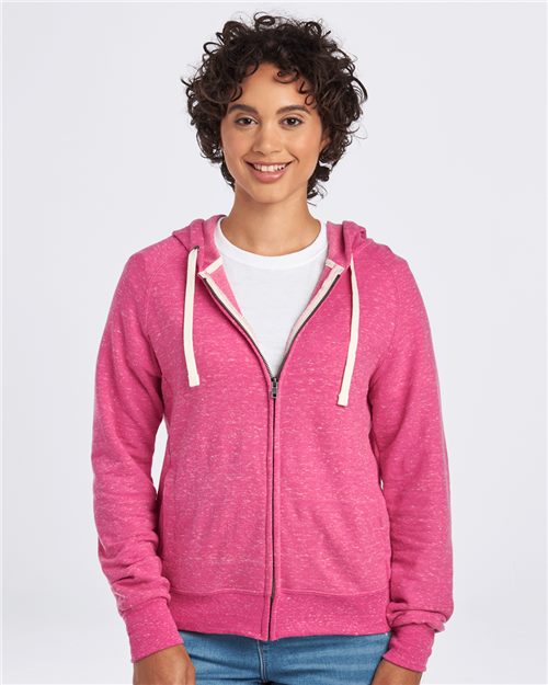 Women's Snow Heather French Terry Full-Zip Hooded Sweatshirt