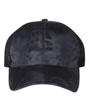 Garment Washed Printed Trucker Cap