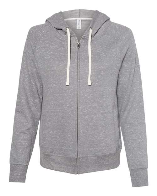 Women's Snow Heather French Terry Full-Zip Hooded Sweatshirt