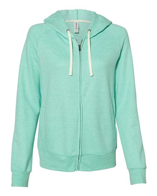 Women's Snow Heather French Terry Full-Zip Hooded Sweatshirt