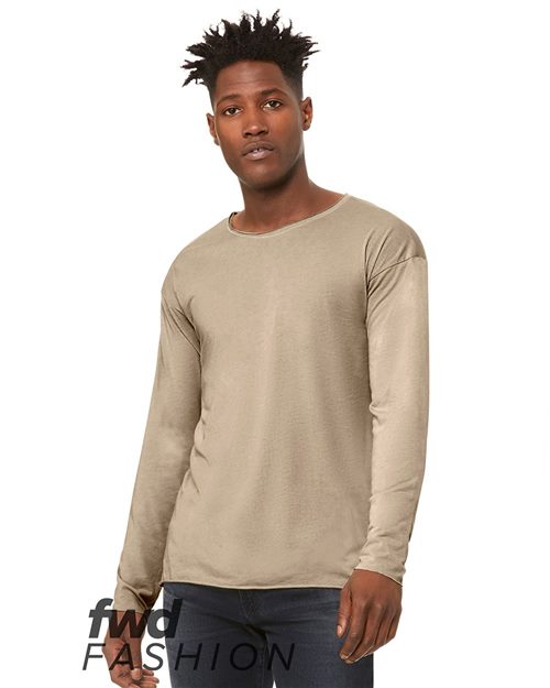 FWD Fashionriblend Raw Neck Long Sleeve Tee