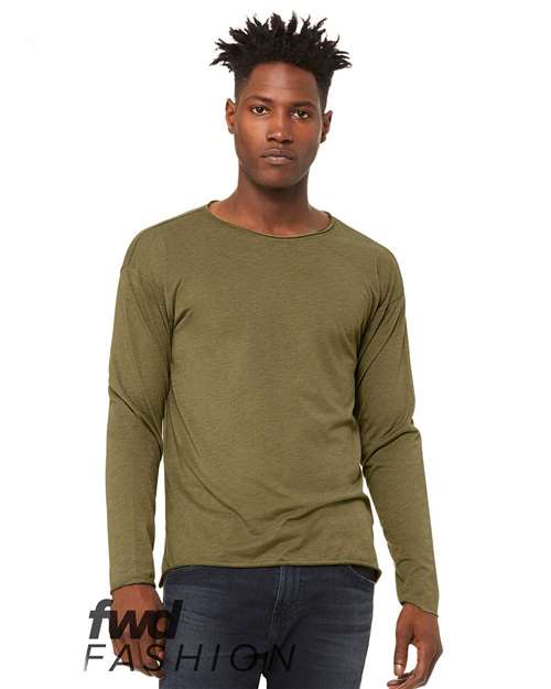 FWD Fashionriblend Raw Neck Long Sleeve Tee