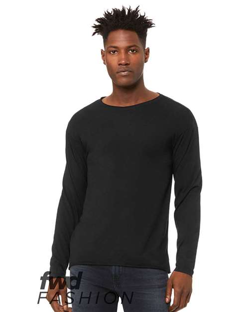 FWD Fashionriblend Raw Neck Long Sleeve Tee