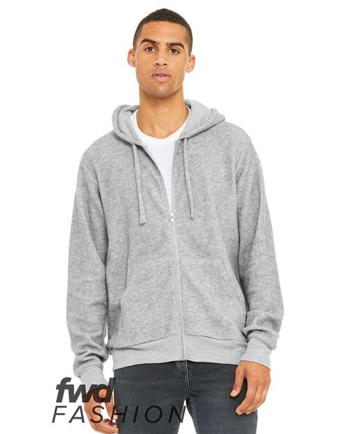 FWD Fashion Sueded Fleece Full-Zip Hoodie