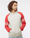 Nublend® Varsity Colorblocked Raglan Hooded Sweatshirt