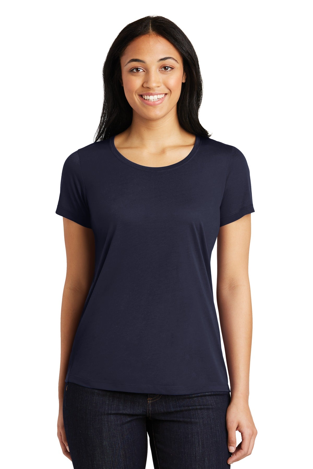 Sport-Tek® Ladies PosiCharge® Competitor™ Cotton Touch™ Scoop Neck Tee. LST450