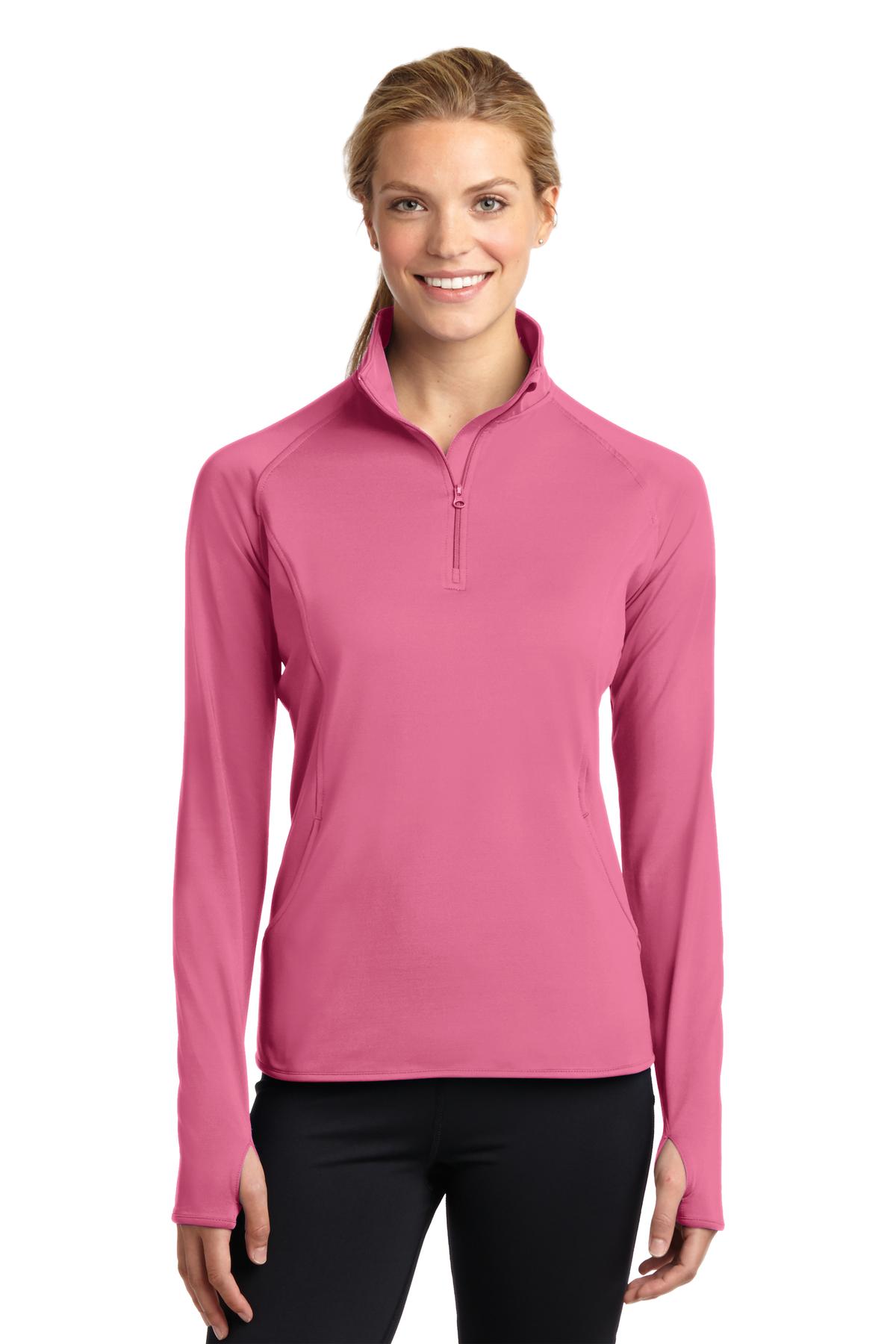 Sport-Tek® Ladies Sport-Wick® Stretch 1/4-Zip Pullover. LST850