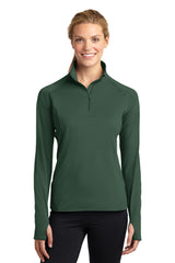 Sport-Tek® Ladies Sport-Wick® Stretch 1/4-Zip Pullover. LST850