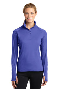 Sport-Tek® Ladies Sport-Wick® Stretch 1/4-Zip Pullover. LST850