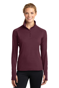 Sport-Tek® Ladies Sport-Wick® Stretch 1/4-Zip Pullover. LST850